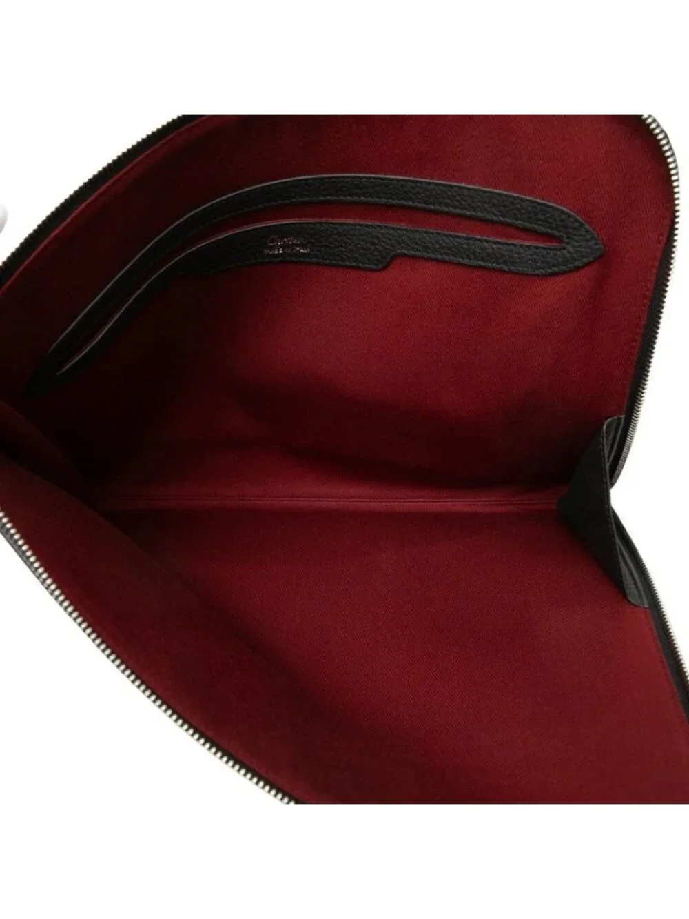 Cartier Must de Cartier Portfolio Clutch Black Leather
